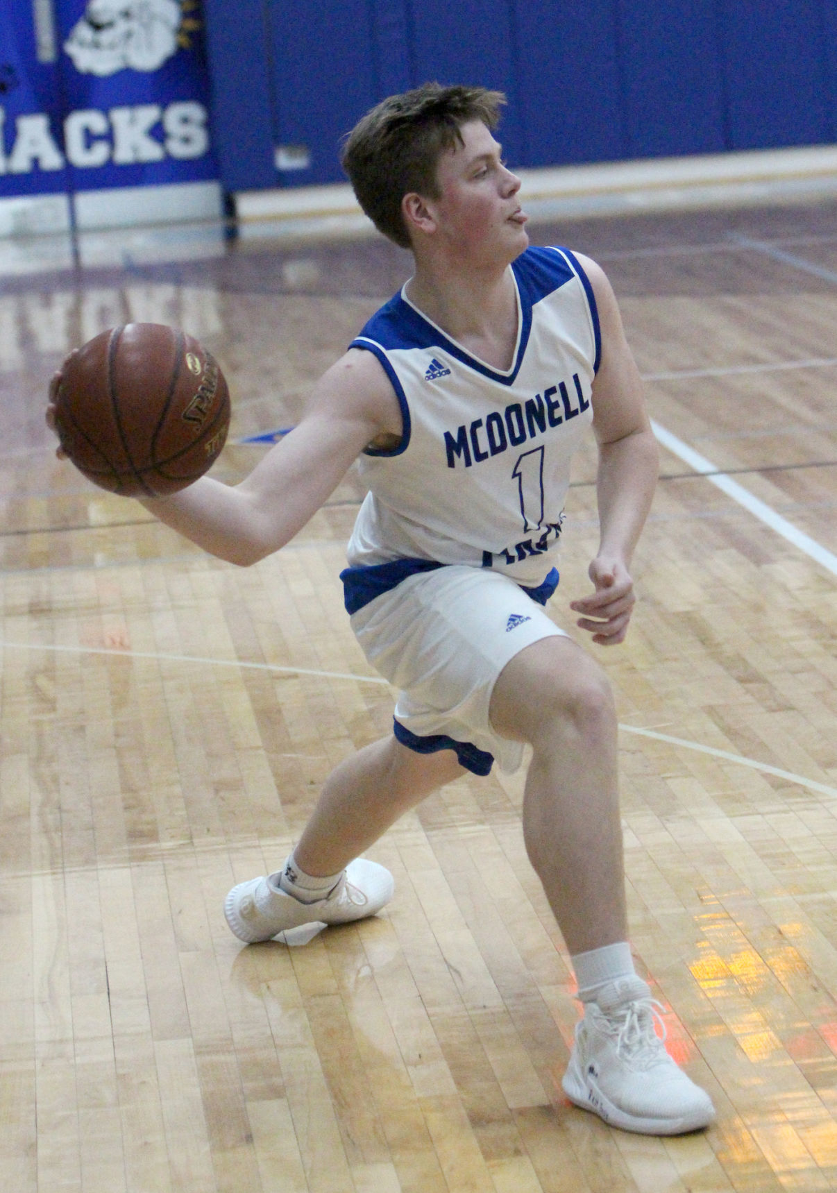 Alma Center Lincoln at McDonell boys basketball 1-18-20